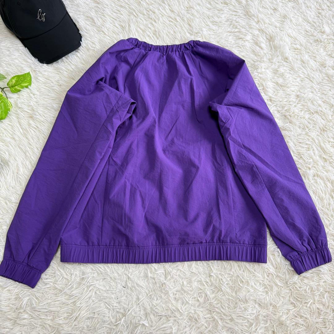 【マンシングウェア】極美品 ジップジャケット ノーカラー Lサイズ レディース