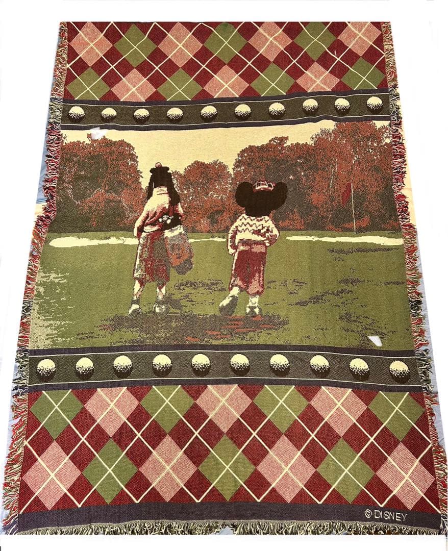 【レア】ディズニー ヴィンテージ マルチカバー ミッキー グーフィー 壁掛け