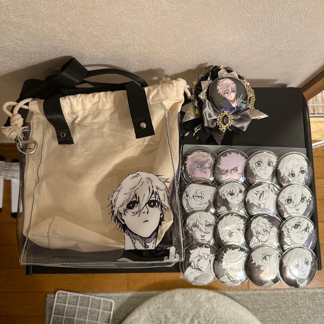 ブルーロック展　原画コマクリアバッグ　缶バッジ ロゼット 凪 誠士郎 セット