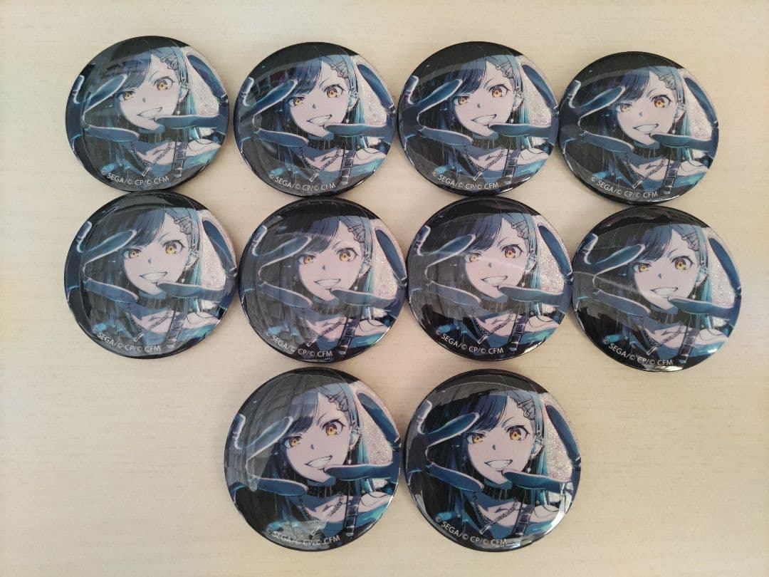 「おまけ付き」プロセカ 白石杏 グリッター缶バッジ 10個