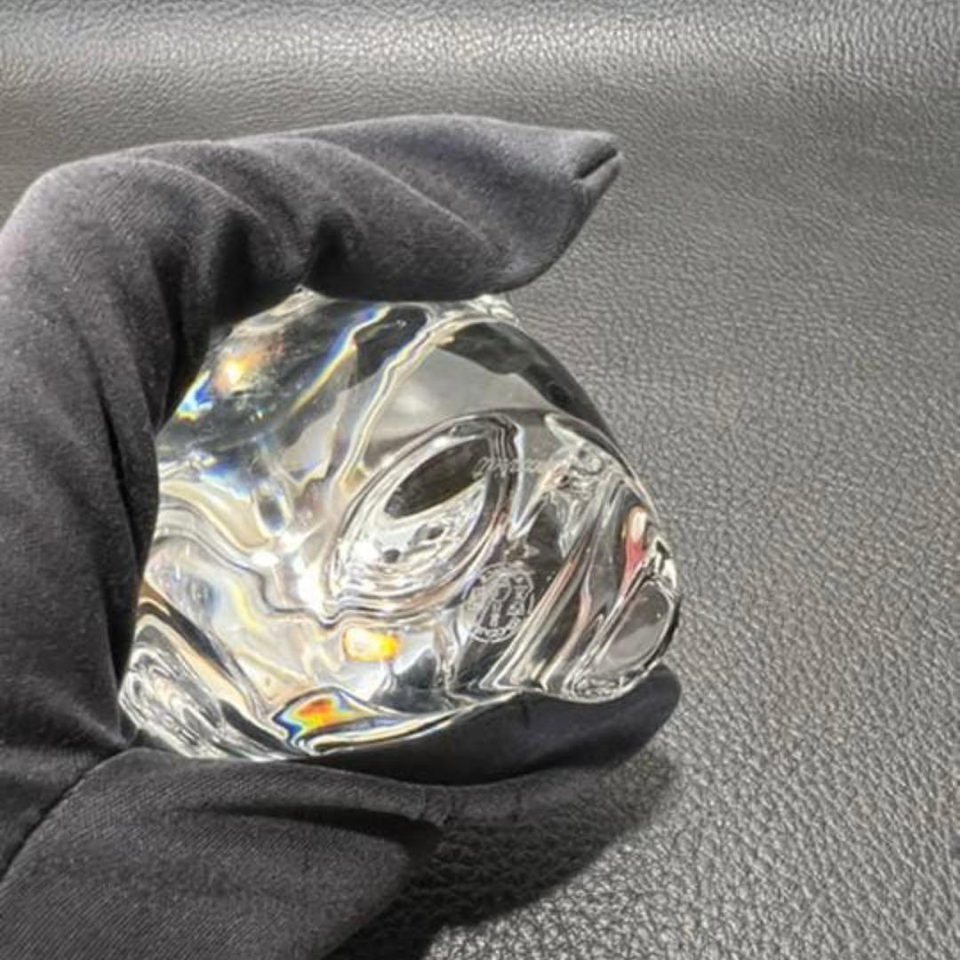 Baccarat バカラ　クリスマス　オブジェ　置き物 スノーマン クリア