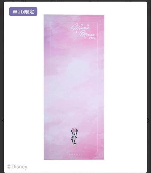 新品未使用品⭐︎ミニーマウス ヨガマット Web限定 スカーラ