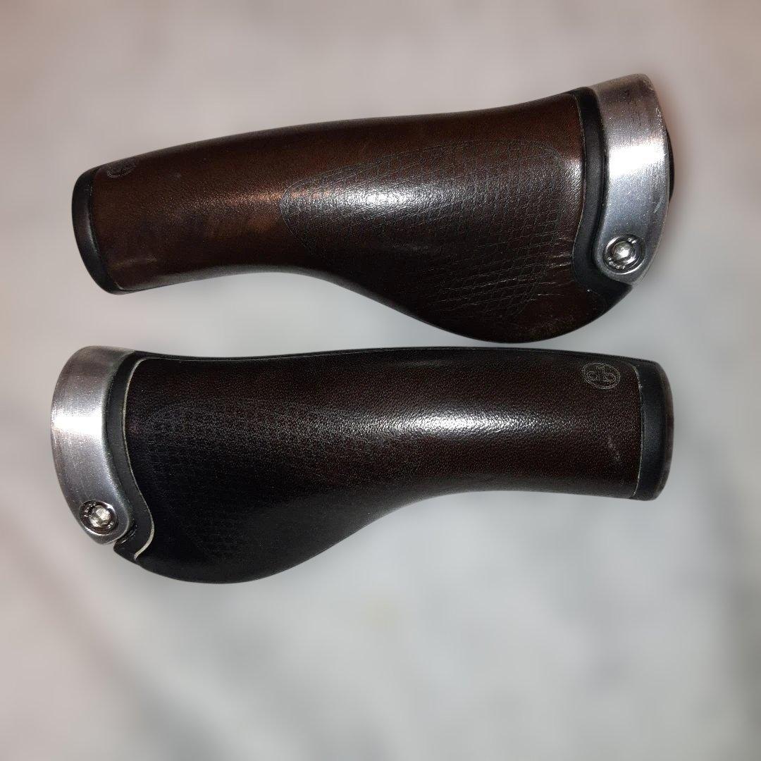 【廃盤・希少品】エルゴンGP1バイオレザーグリップラージロングブラウンブラック