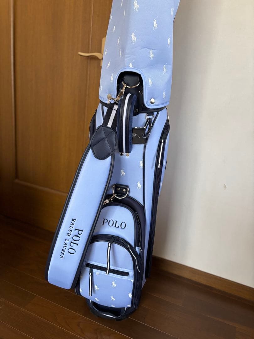 ポロ　ラルフローレン　水色　キャディバッグ
