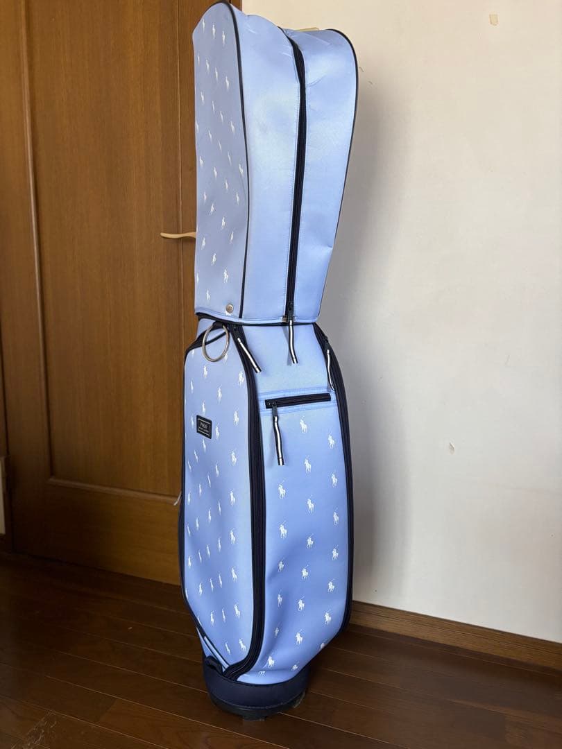 ポロ　ラルフローレン　水色　キャディバッグ