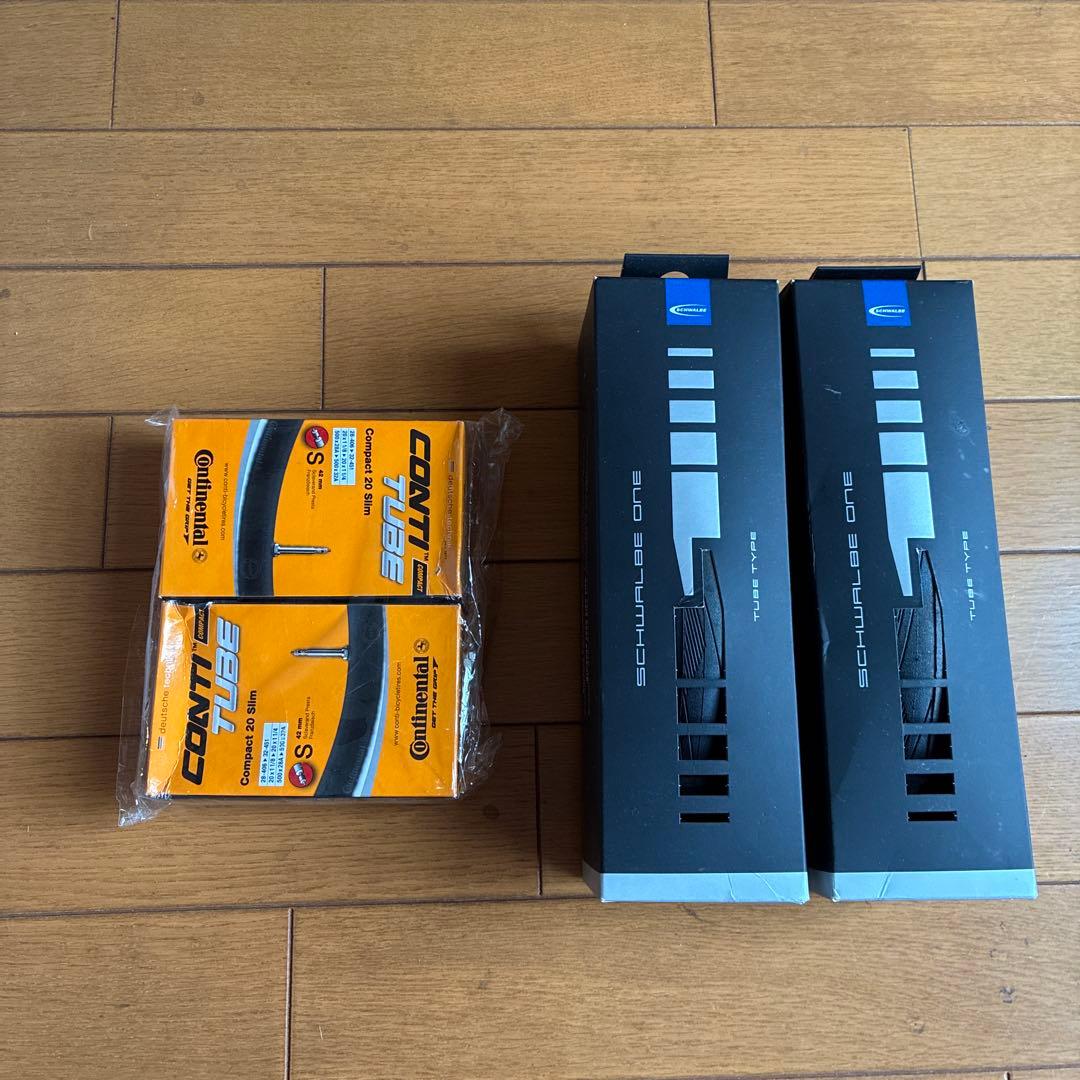 新品 ミニベロ用406タイヤ&チューブ 2本セット　シュワルベ　コンチネンタル