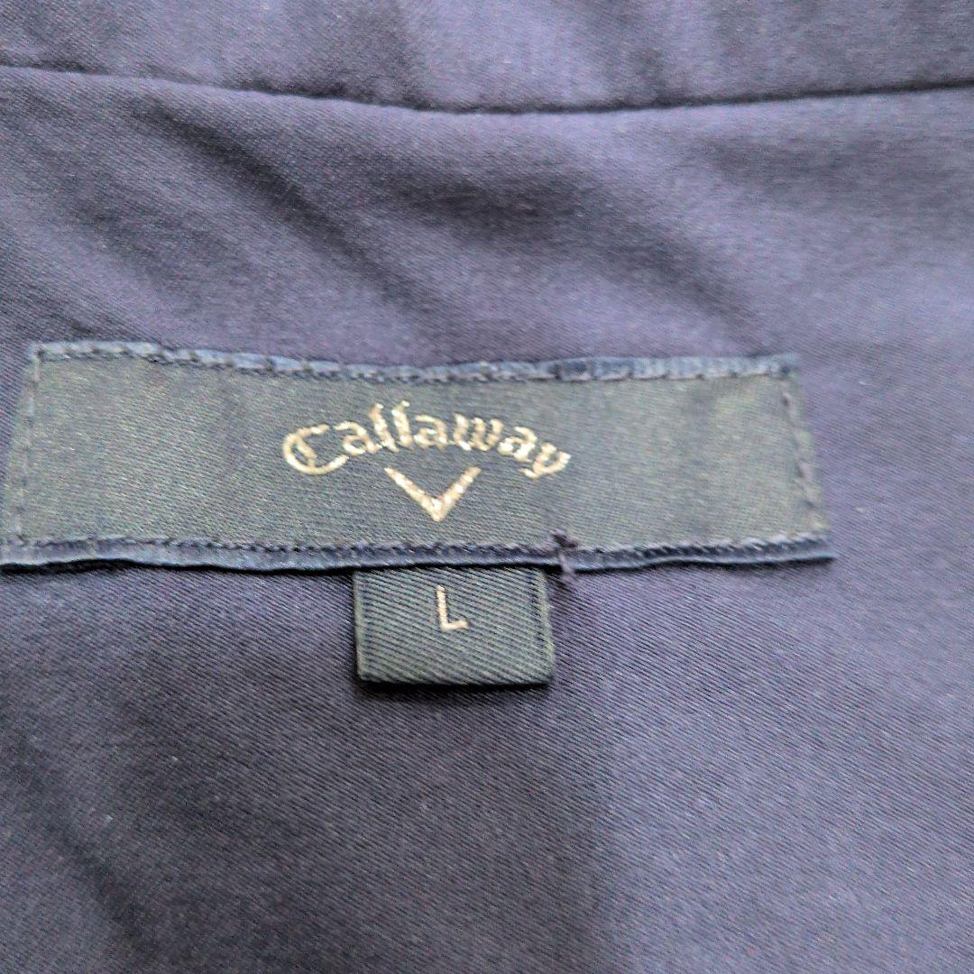 美品　キャロウェイ L セットアップレインウェア ネイビーゴルフ スポーツウェア