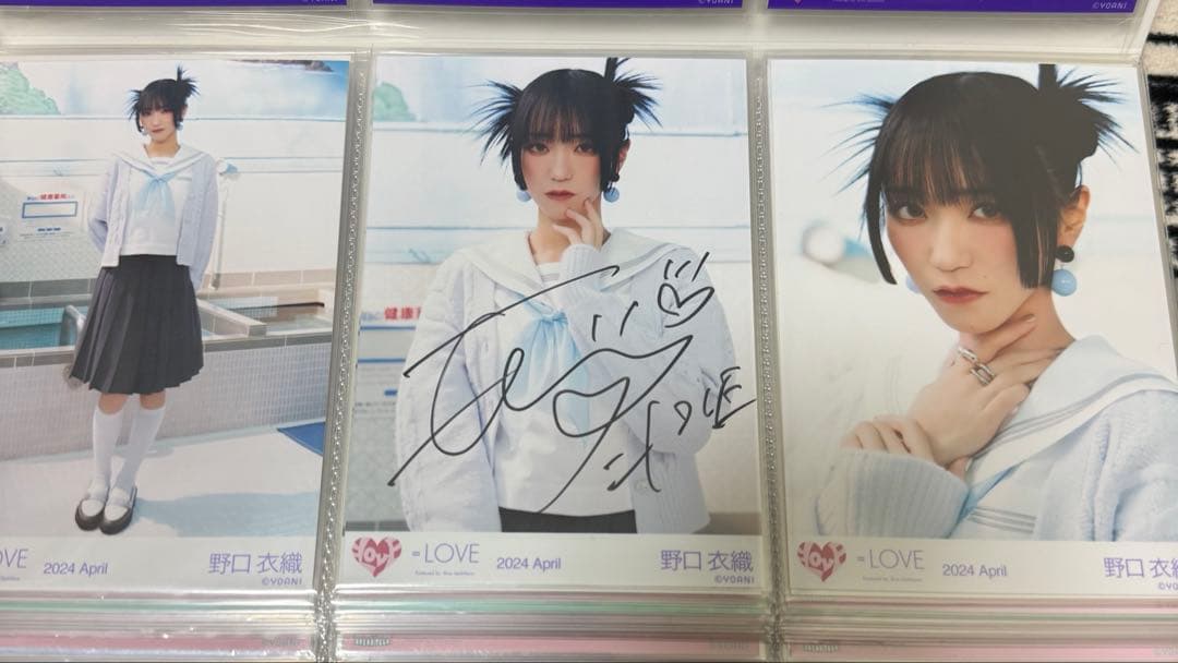 野口衣織　呪って呪ってmv衣装コンプ直筆