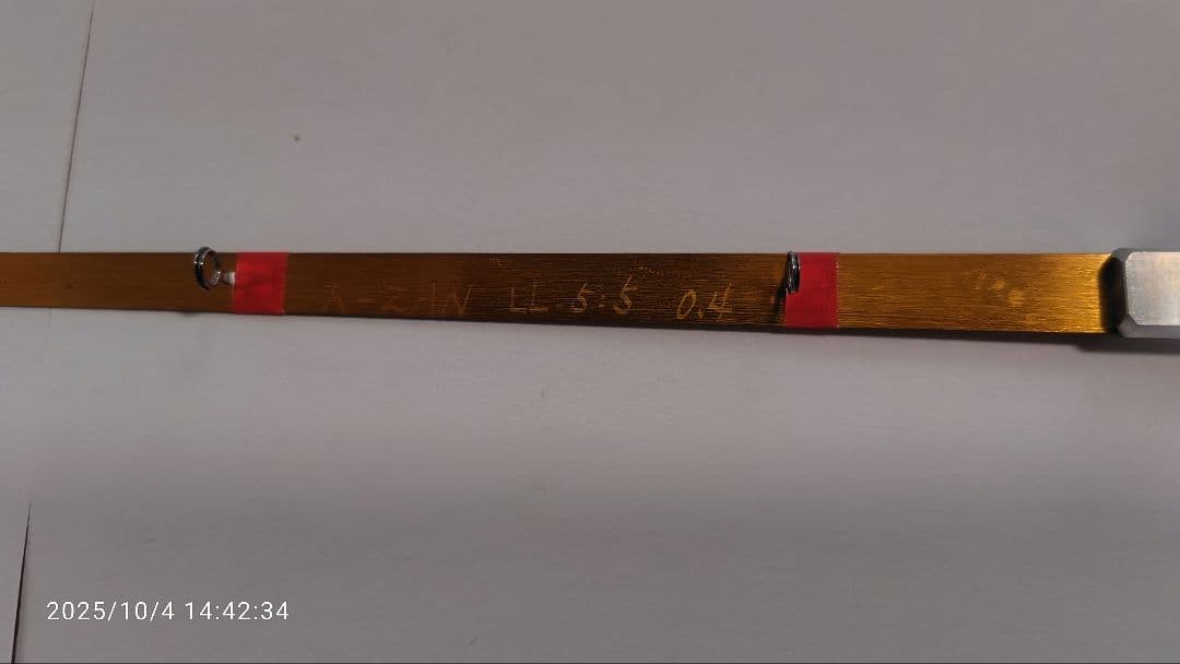 「値下げ」ワカサギ穂先　k−zan　LL　240mm 5∶5　0.4