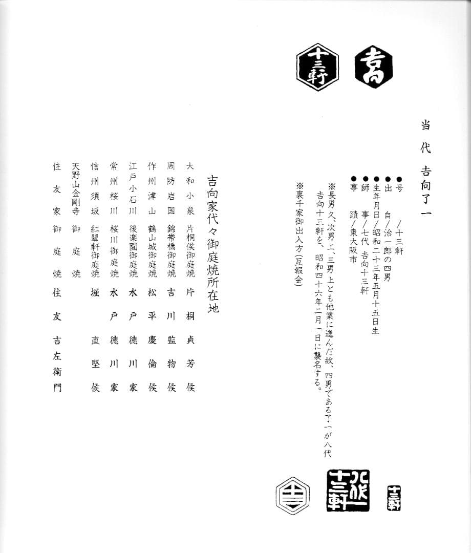 8代吉向十三軒造『南天絵菓子鉢』（共箱）