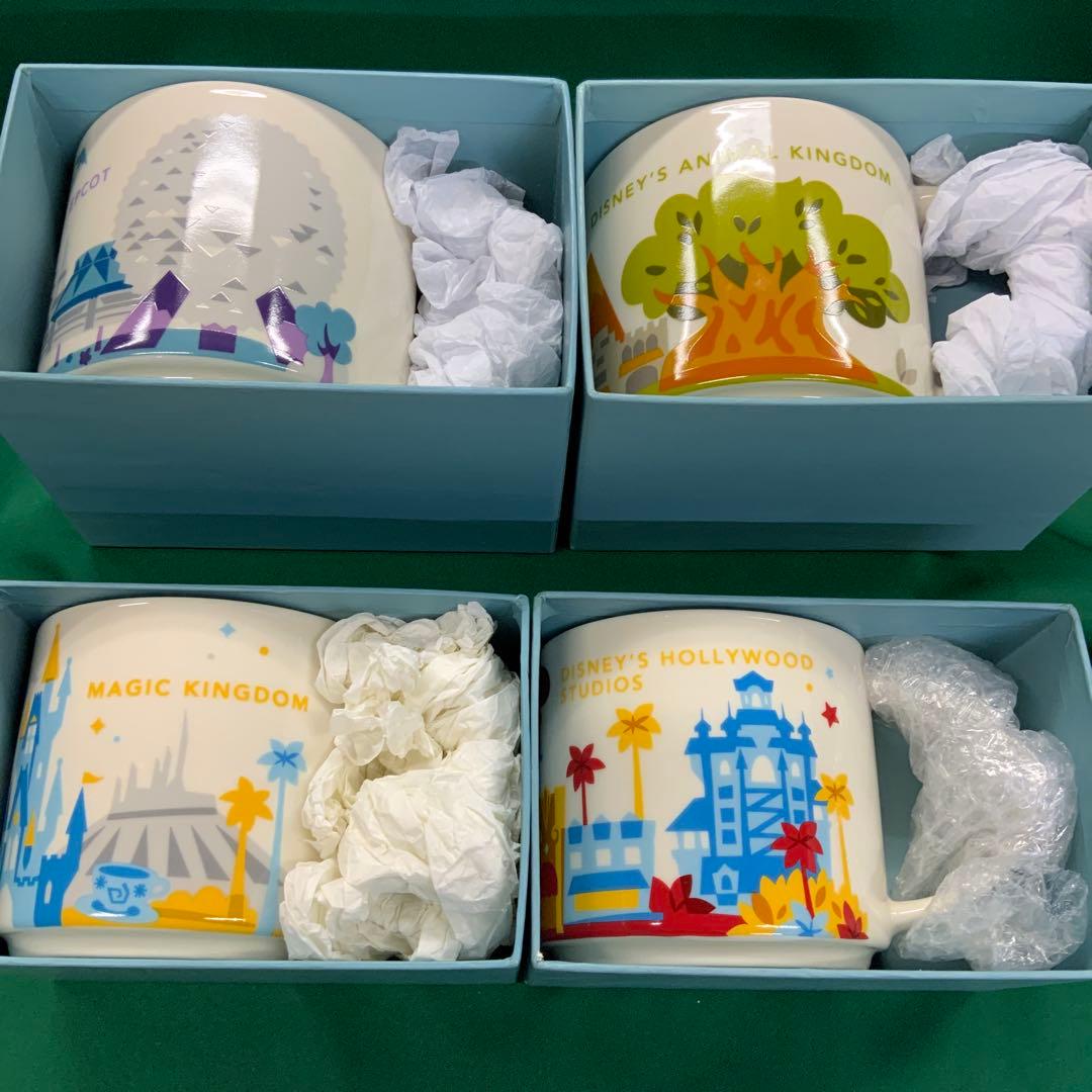 新品Starbucksウォルトディズニーワールド アメリカ限定マグカップ 全4個
