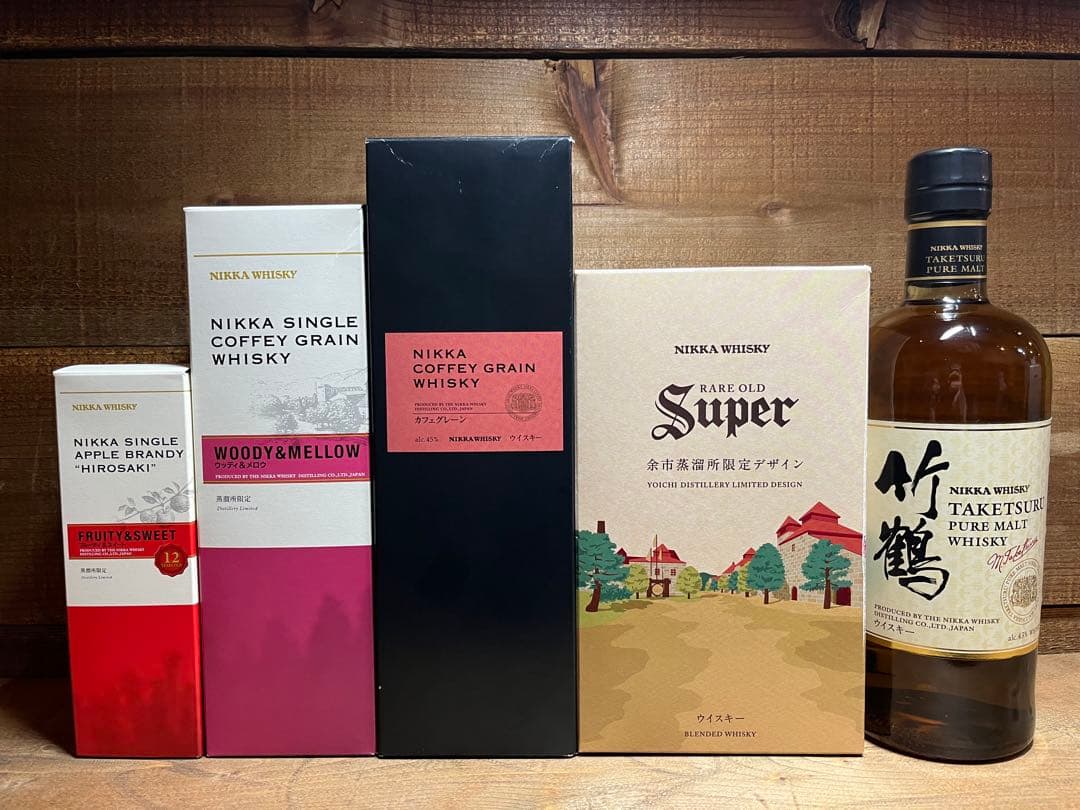 竹鶴　他ニッカウイスキー　5本セット