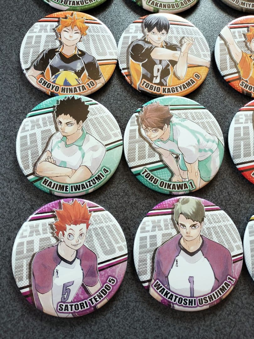 ハイキュー　コレクション缶バッジ　ハイキュー展　黒尾　孤爪　及川　影山　赤葦