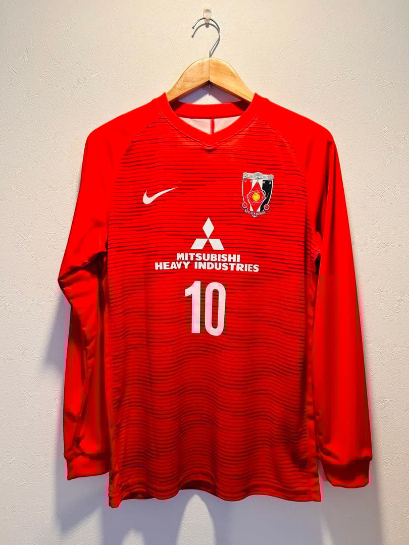 【未使用品】浦和レッズ トレーニングマッチユニフォーム 長袖 番号10 サイズL