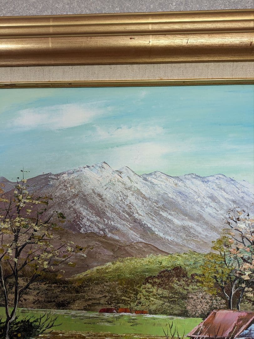 澤健作　油彩画F10号　肉筆