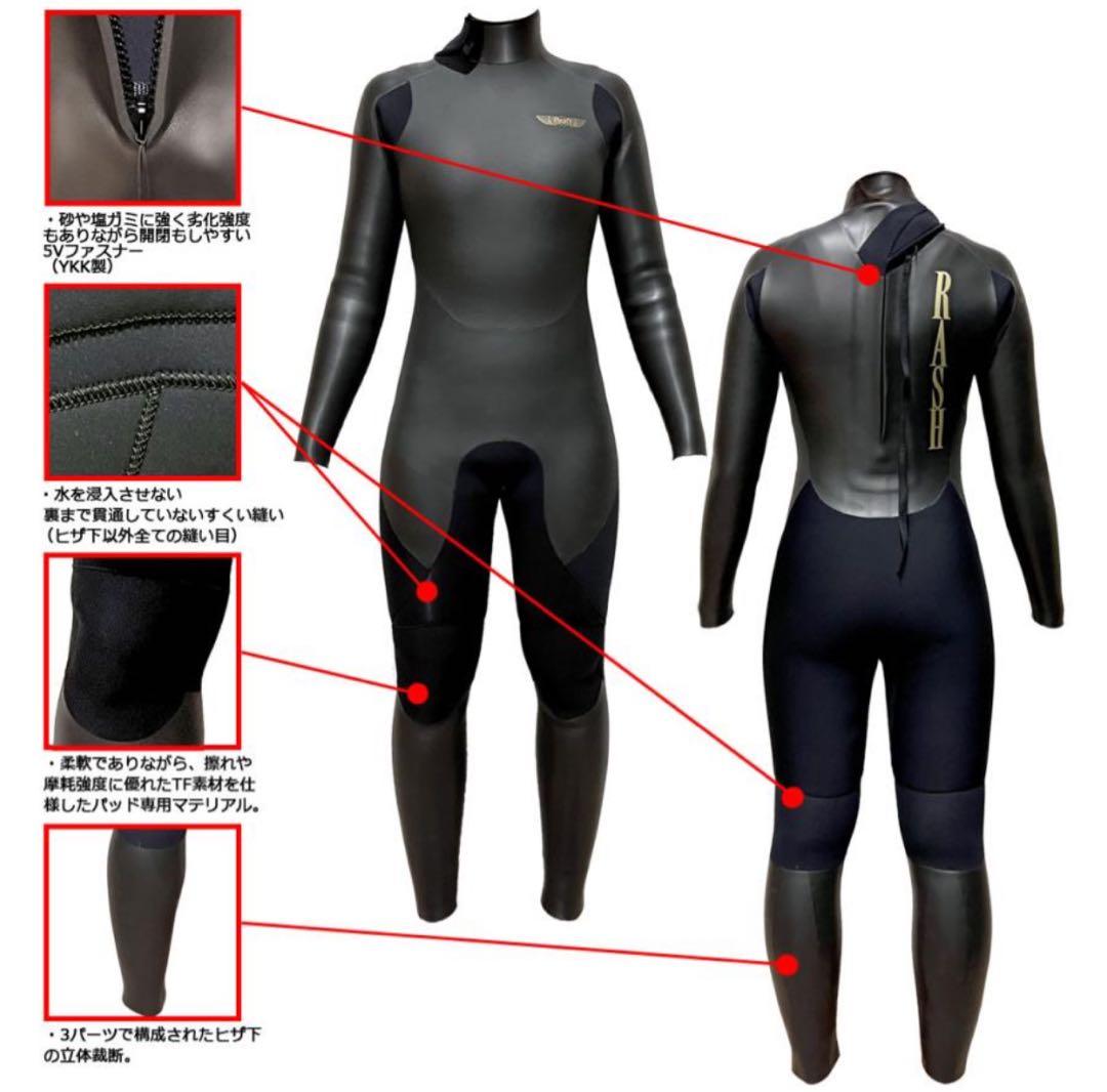 【本日限定】 RASH LADYS バックジップ セミドライ 5×3.5mm M