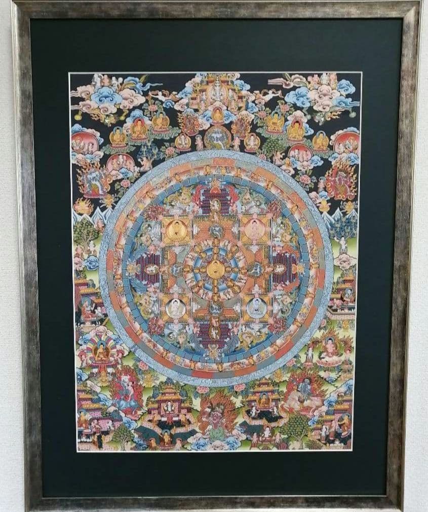 曼荼羅 手描き 肉筆 絵