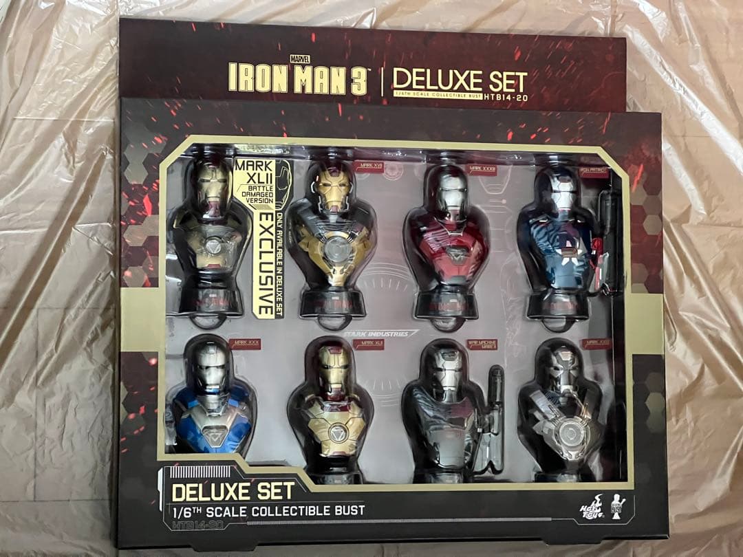 ホットトイズ　アイアンマン3 1/6スケール デラックスセット　ボーナスバスト