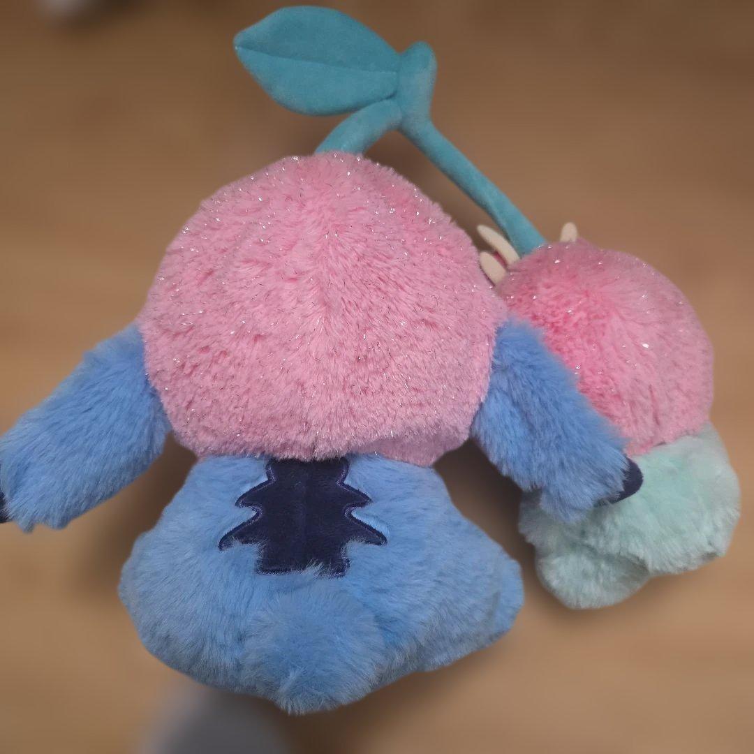 ぬいぐるみ　スティッチ&スクランプ　2026年さくらんぼ