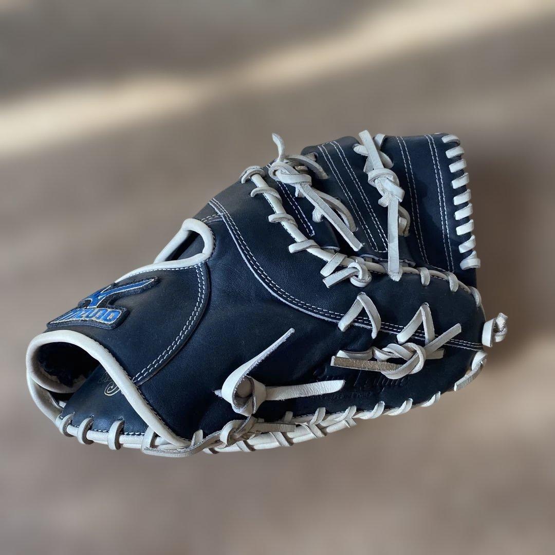 ミズノ　軟式用　ファーストミット　ブラック