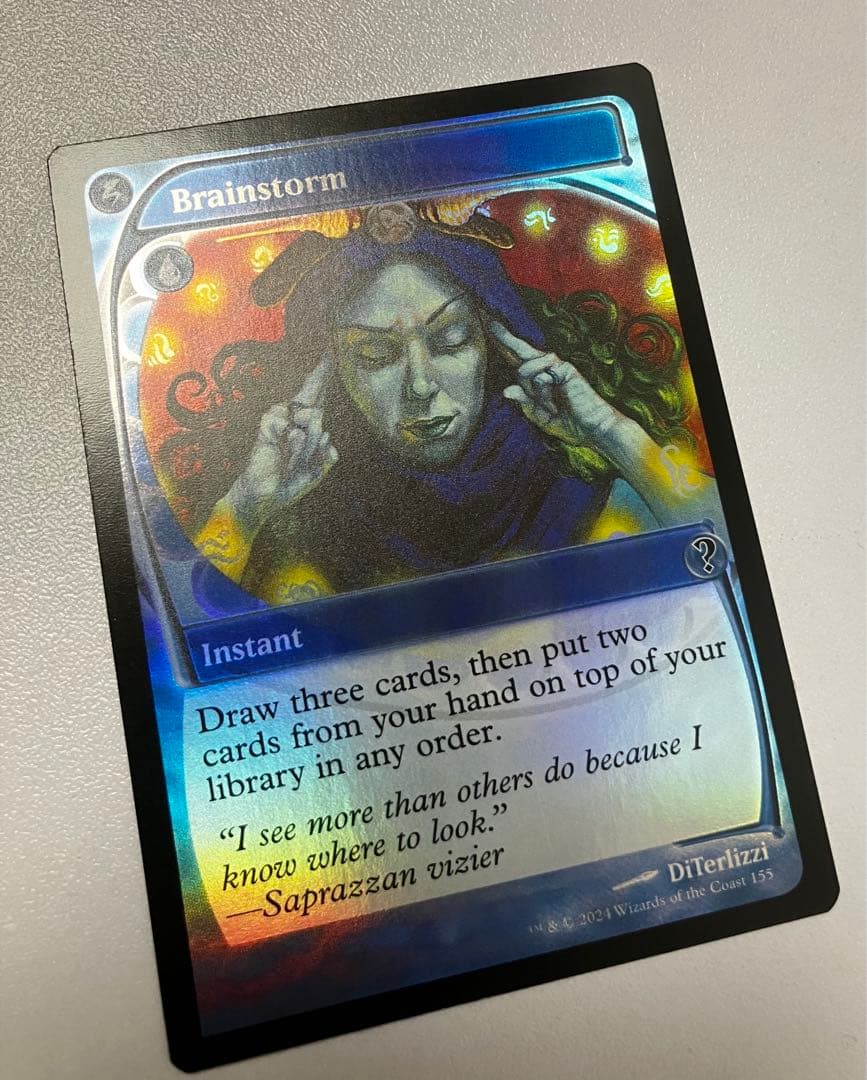 mtg　渦まく知識　未来予知枠 Foil　英語版　ミステリーブースター2 MB2