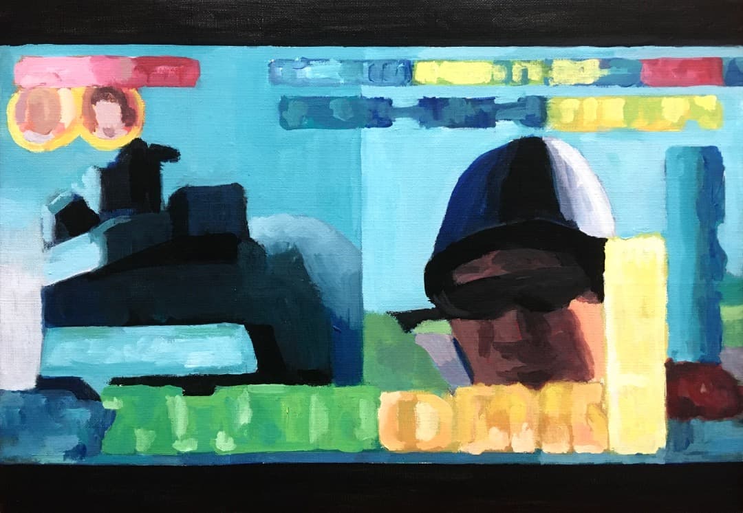 オリジナル絵画作品《TV Show》