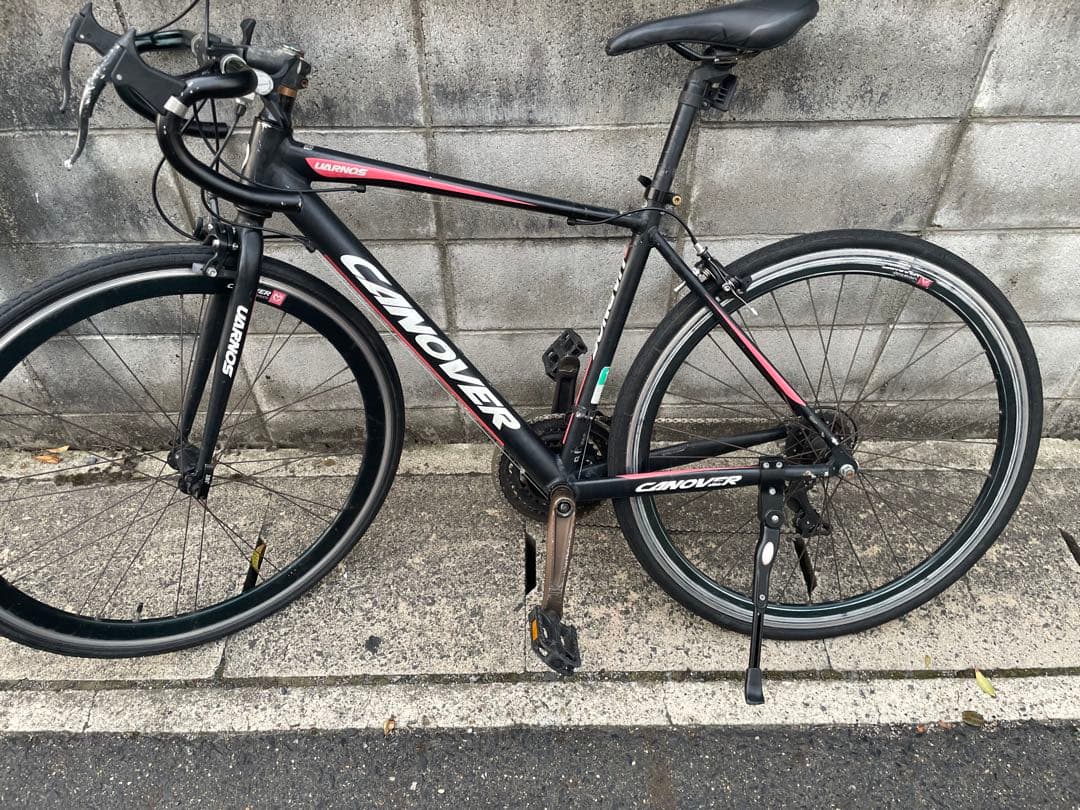CANOVER ロードバイク ブラック/レッド 700C ジャンク　京都引き取り
