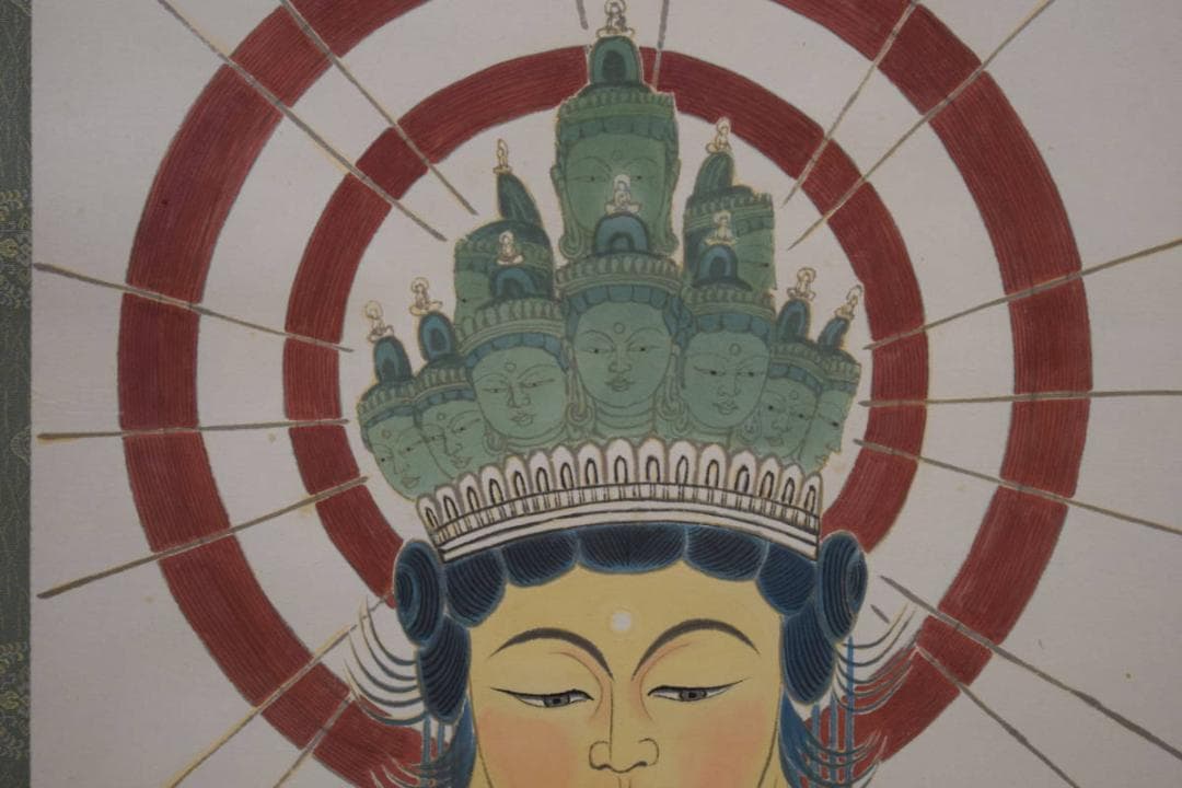 不詳/作者不明/観音図/布袋屋掛軸HF-758