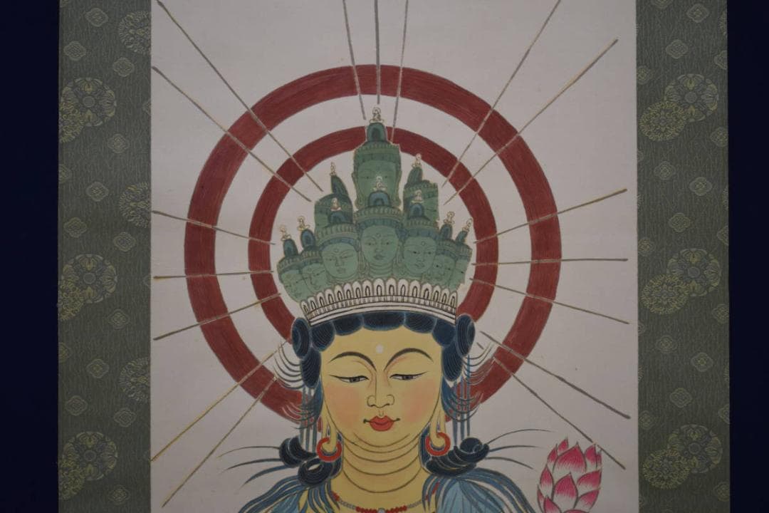 不詳/作者不明/観音図/布袋屋掛軸HF-758