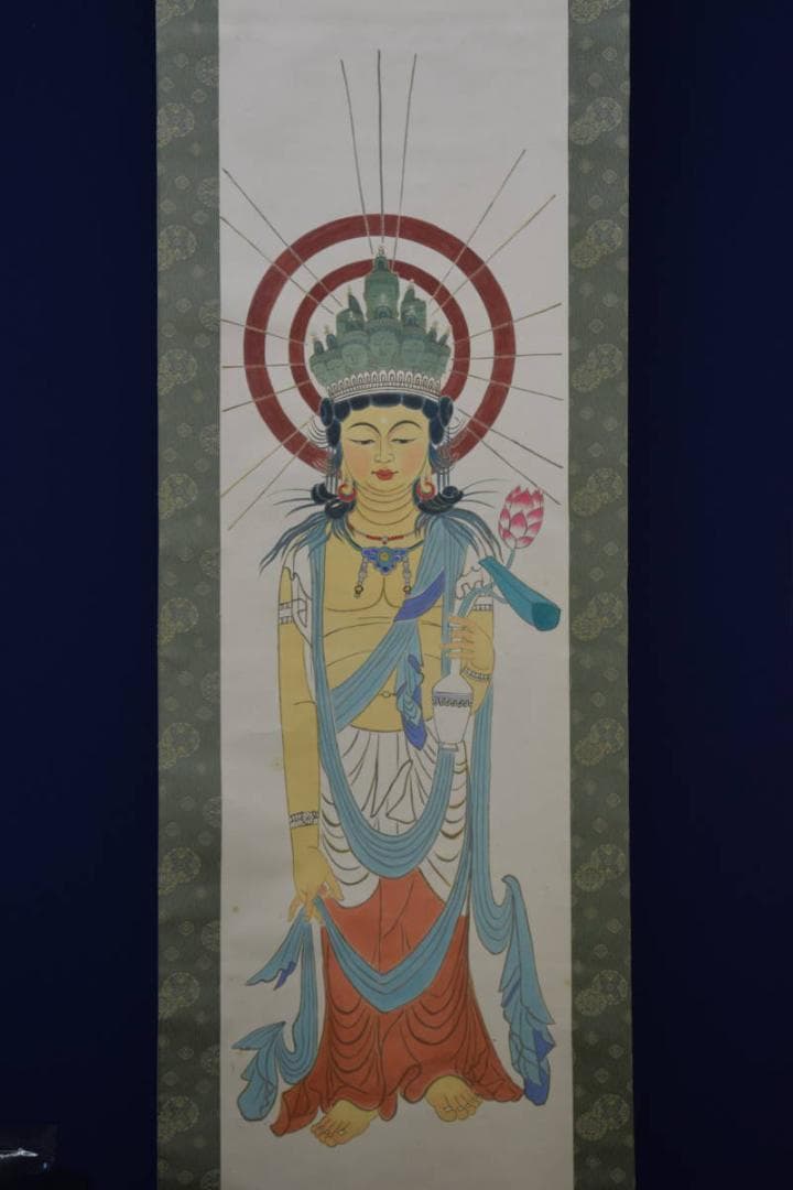 不詳/作者不明/観音図/布袋屋掛軸HF-758