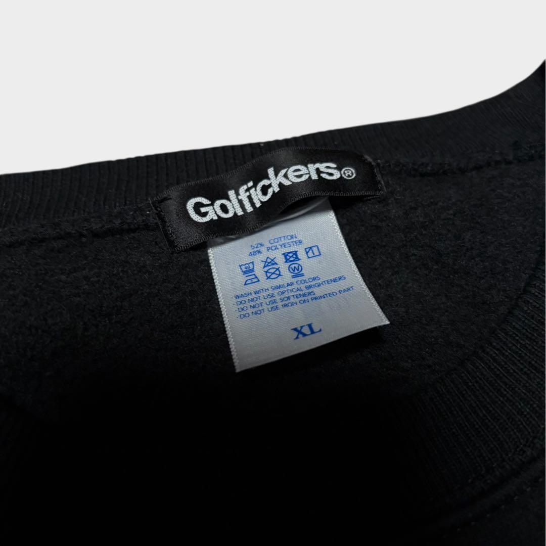 Golfickers G-QUACK SWEAT 両面プリント XL ブラック