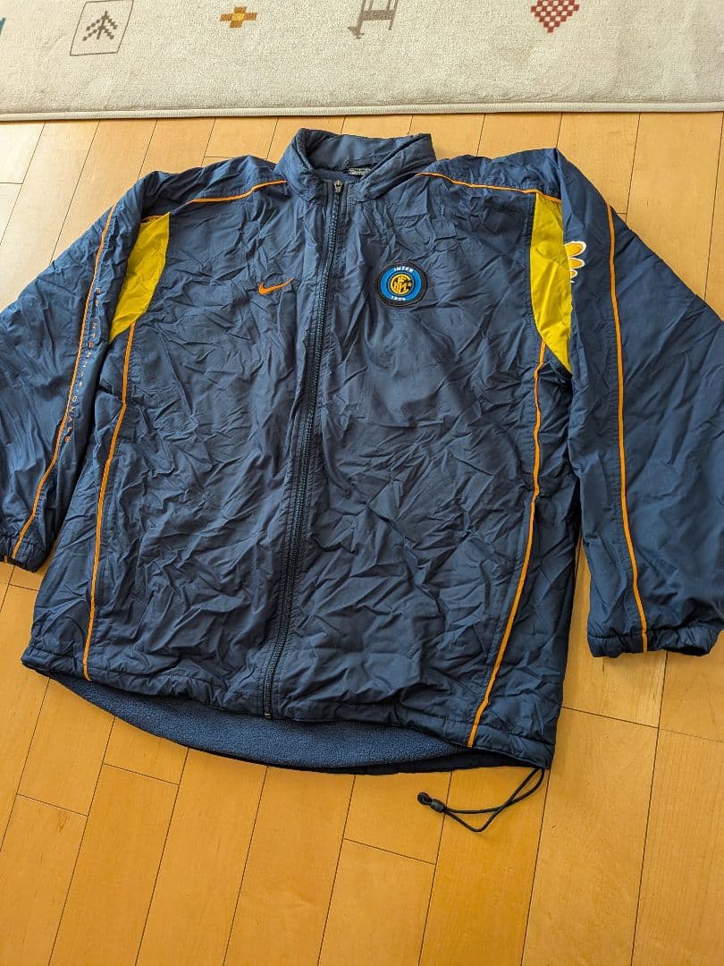 ヴィンテージNike01/02インテルハーフベンチコートネイビー