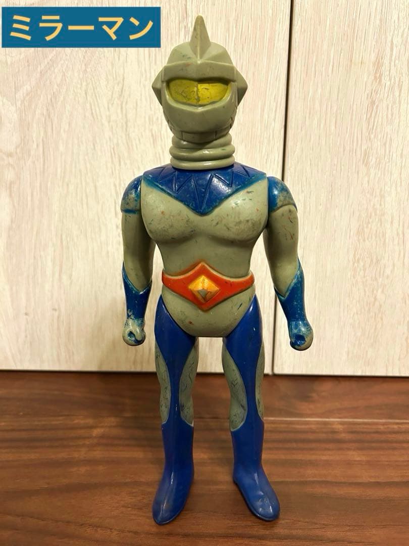 ミラーマン　パイロット版　ソフビ　ブルマァク　当時物　昭和レトロ