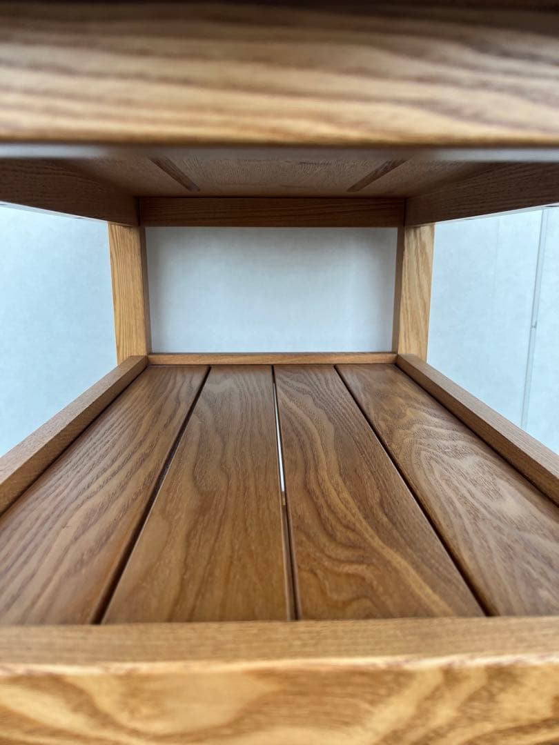 木製テーブルワゴン　タモ材