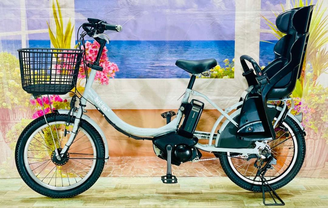 超人気！BIKKE ビッケ⭐️ブリヂストン子供乗せ電動自転車Y2457