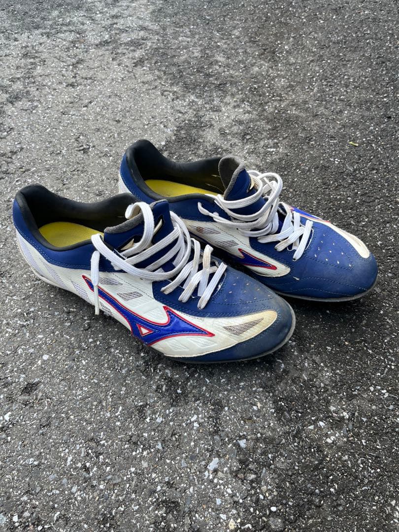 Mizuno スパイクシューズ 青/白