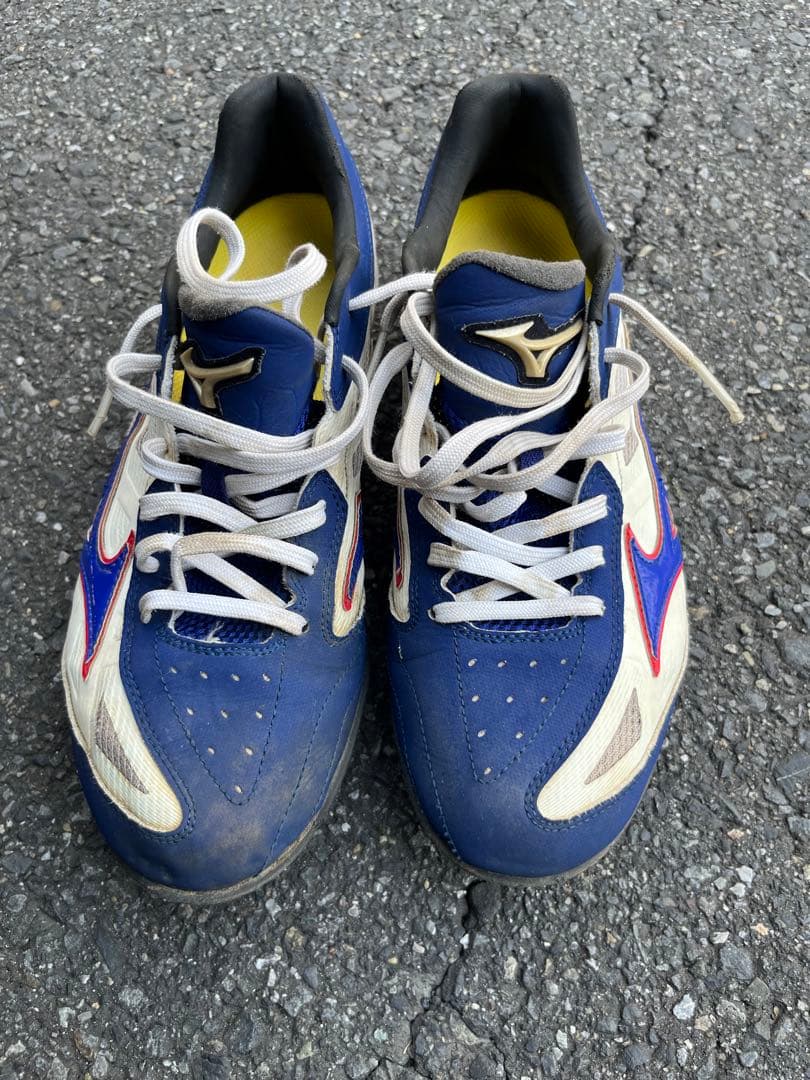 Mizuno スパイクシューズ 青/白