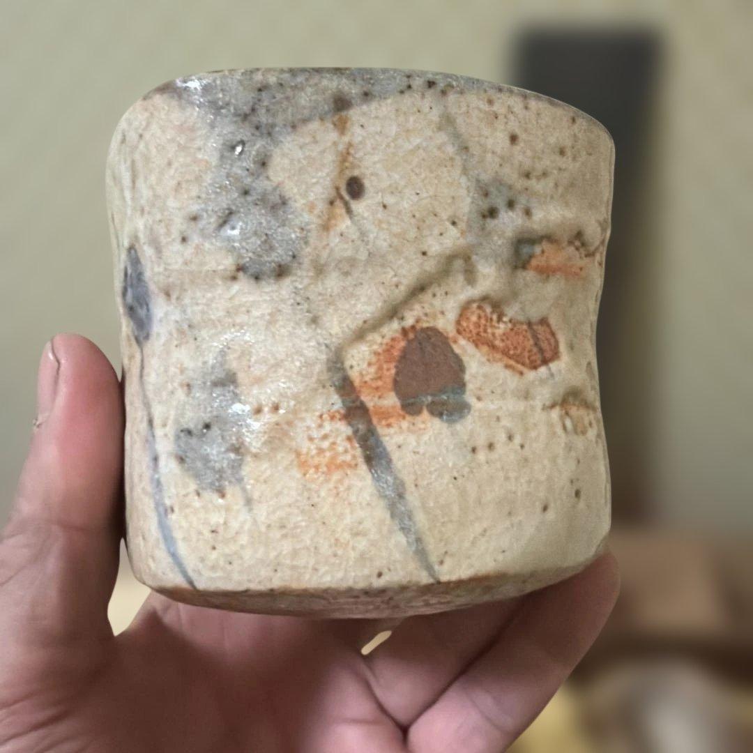 江戸時代　絵志野　向付　五客　無傷　茶碗　時代保管箱