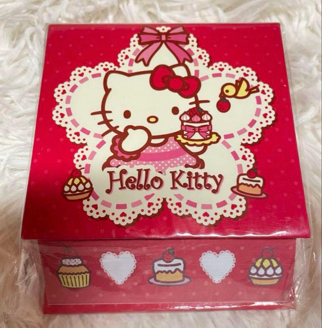 【未使用】ハローキティ　メモ帳　スイーツメモ