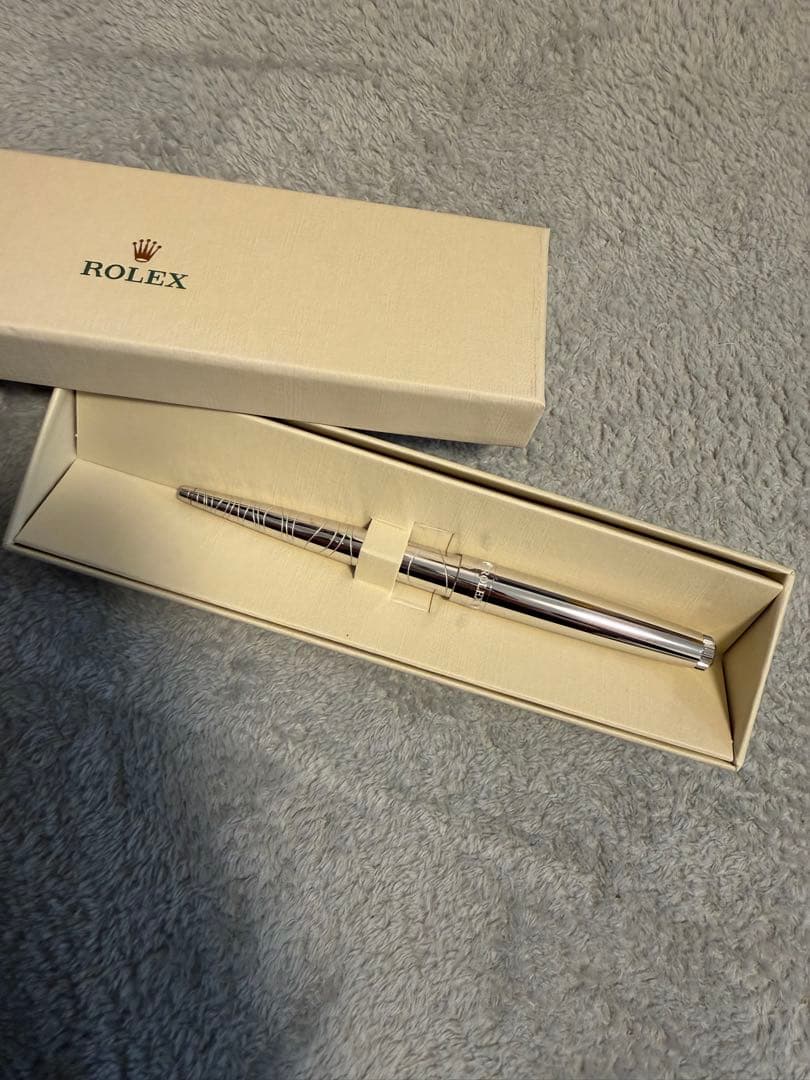 ROLEX シルバーボールペン 専用ケース付き