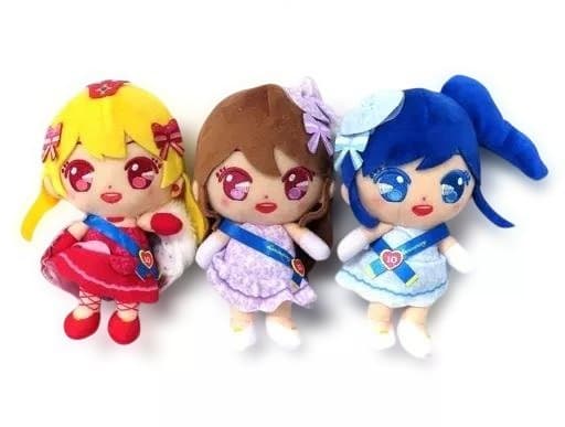 「アイカツ!」 chibiぬいぐるみセット 星宮いちご 紫吹蘭 霧矢あおい