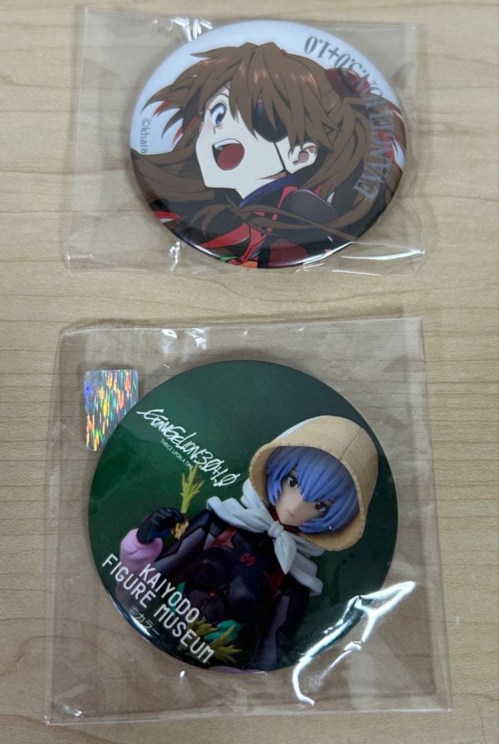 エヴァンゲリオン 缶バッジ セット。