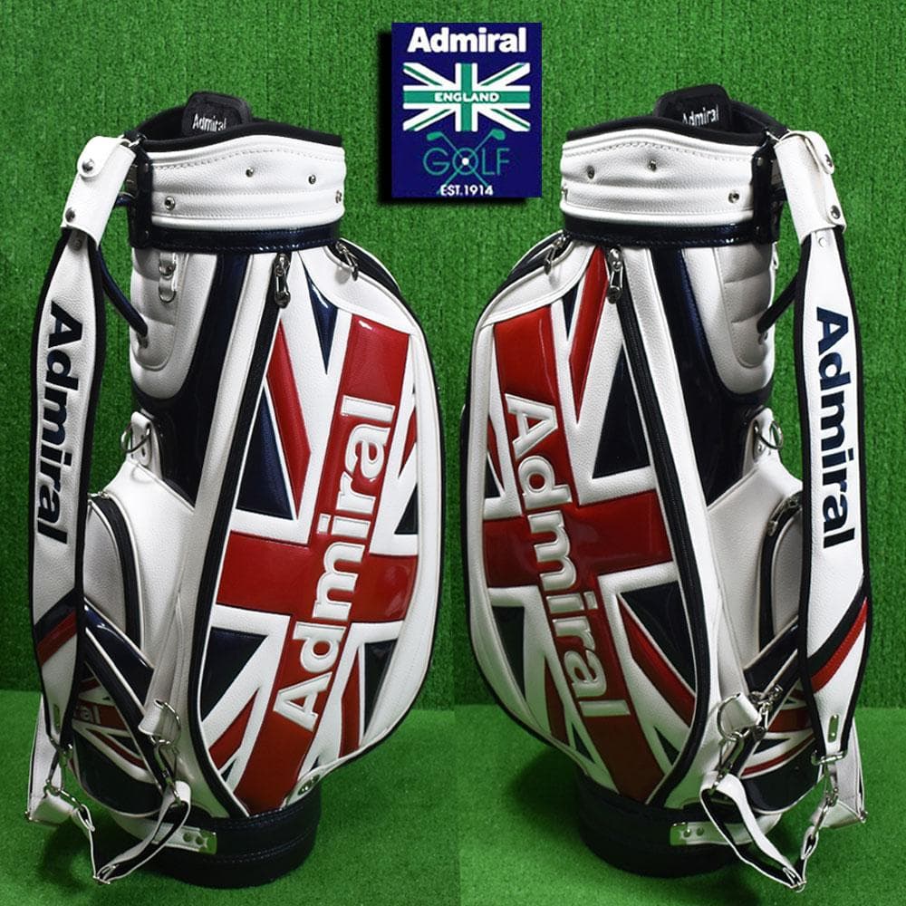 ADMIRAL/アドミラル ゴルフ 3点式ショルダー キャディバッグ９型 美品！