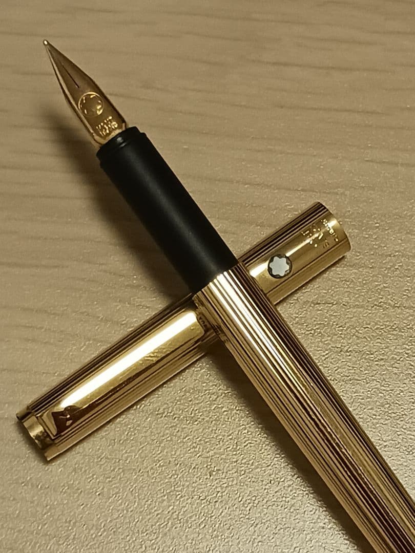 モンブラン　総金張り希少　S-ライン　モデル　万年筆　和