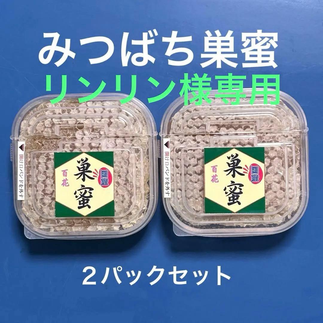 みつばち巣蜜　２パックセット➕トンガリ容器500g