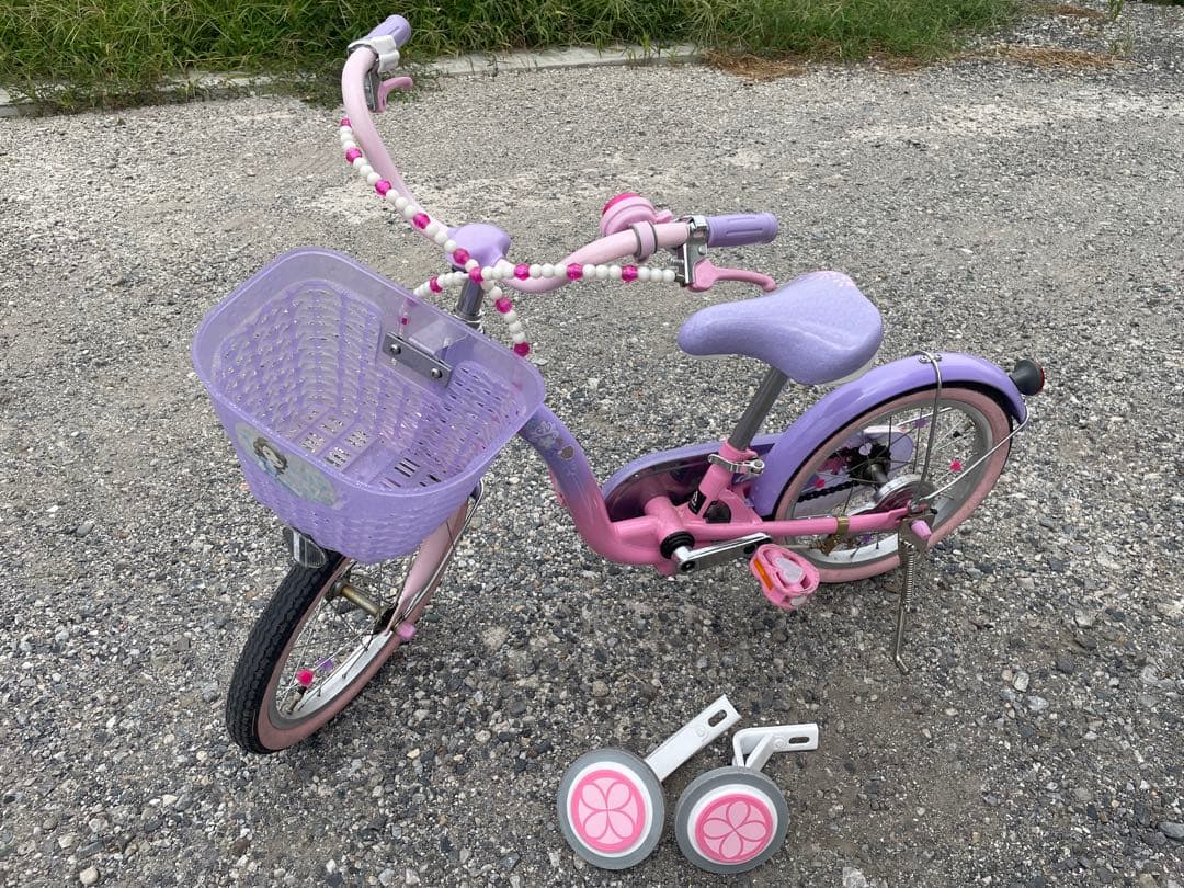 ディズニープリンセス・ソフィア幼児用自転車 18インチです