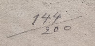 荻須高徳 【モントルグイユ通り】リトグラフ