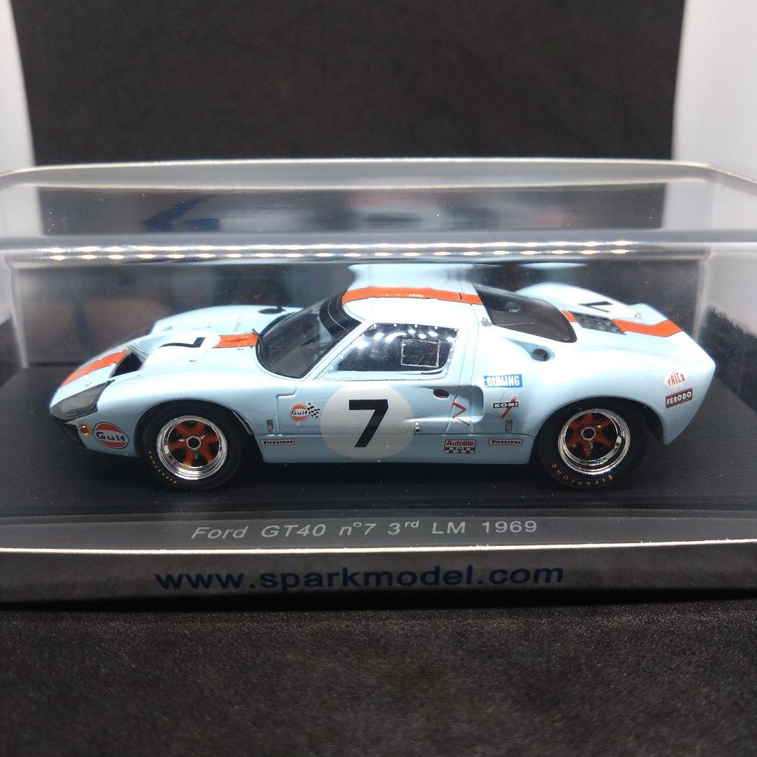 スパーク 1/43 フォード GT40 1969 ル・マン24時間 3位 ガルフ