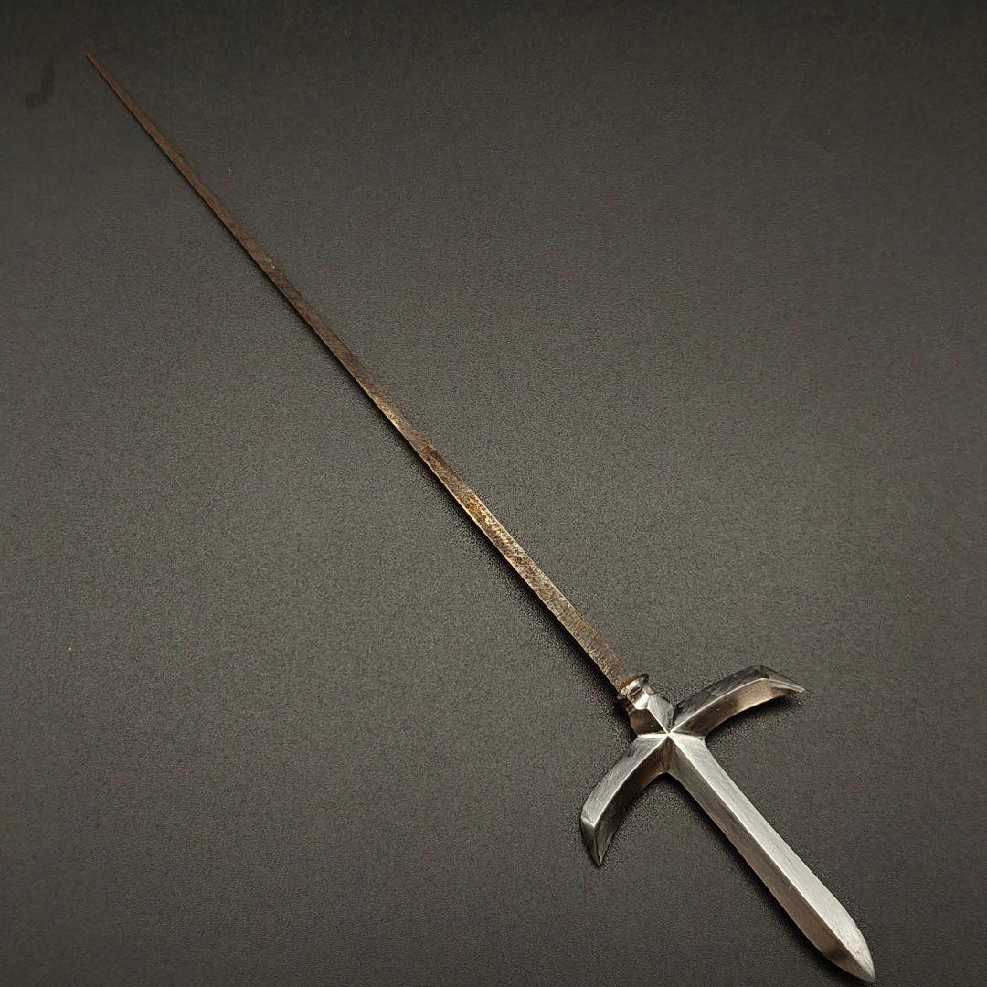 年末セール　矢じり　武道具　十文字槍　鏃　古式　弓道具　鉄製　職人作　美術品