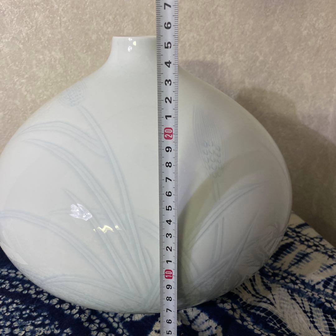 人間国宝　井上萬二　白磁壺